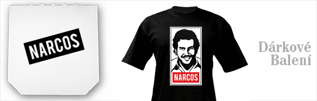 Pablo Escobar, triko s potiskem Narcos, triko s potiskem Pablo Escobar, Mafinsk edice, Kmotr, Al Capone, Drkov balen, vnoce, drek k narozeninm, vnon drek
