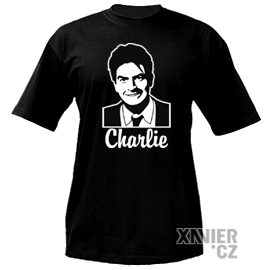 Tričko s potiskem Charlie Sheen