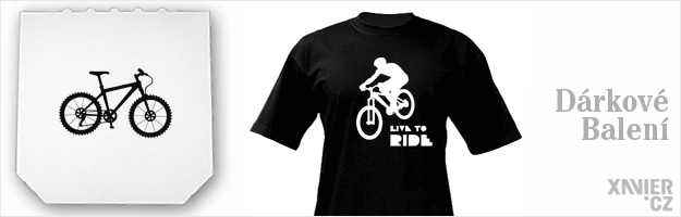 Originální Dárkové Balení trička, tričko Live To Ride, Xavier.cz eshop cyklistických triček, originální trička s potiskem bicyklu, originální dárky pro muže, ženy, k narozeninám a vánocům v originálním dárkovém balení, kolo.