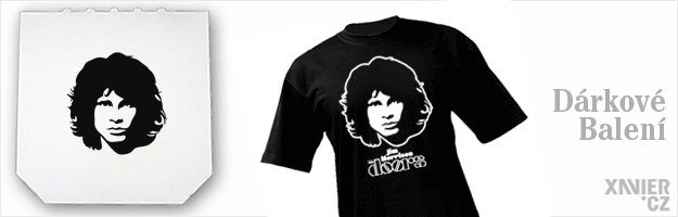 Jim Morrison Tričko, The Doors Triko, xavier.cz trička, dárkové balení, vánoce, vánoční
