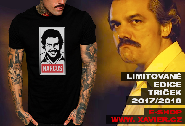 Pablo Escobar, tričko s potiskem Narcos, tričko s potiskem Pablo Escobar, Mafiánská edice, Kmotr, Al Capone, Dárkové balení, vánoce, dárek k narozeninám, vánoční dárek