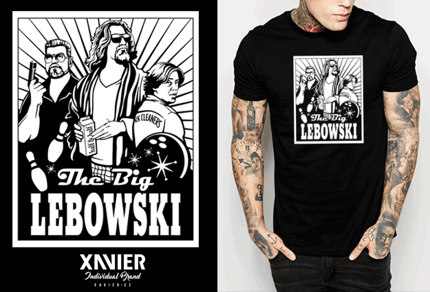 Tričko s potiskem Big Lebowski, Originální trička s potiskem v dárkovém balení 