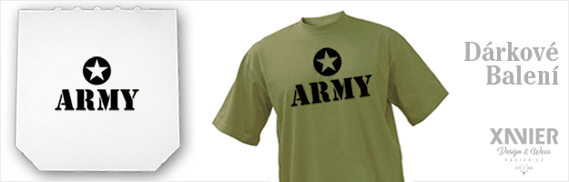 ARMYvojenské tričko s potiskem khaki, trička, MASH, triko, dárkové balení, Vánoce, narozeniny, voják, dárek,