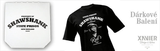 Tričko s potiskemVykoupení z věznice Shawshank, Originální trička s potiskem v dárkovém balení, tričko k Vánocům 