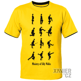  Originální Dárkové Balení trička, tričko Monty Python Ministry of Silly Walks, Xavier.cz eshop triček, originální trička s potiskem Monty Python Ministry of Silly Walks, originální dárky pro muže, ženy, k narozeninám a vánocům v originálním balení
