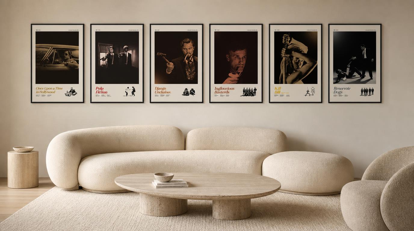 plakaty-quentin-tarantino-obyvaci-pokoj-pulp-fiction-kill-bill-Django